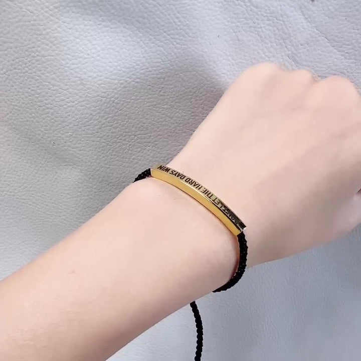 GOD IS IN CONTROL Adjustable Braided Bracelet