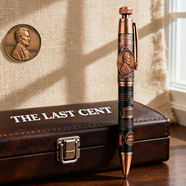 2025 Lincoln Penny Commemorative Metal Ballpoint Pen (Coin Collection Theme Style)