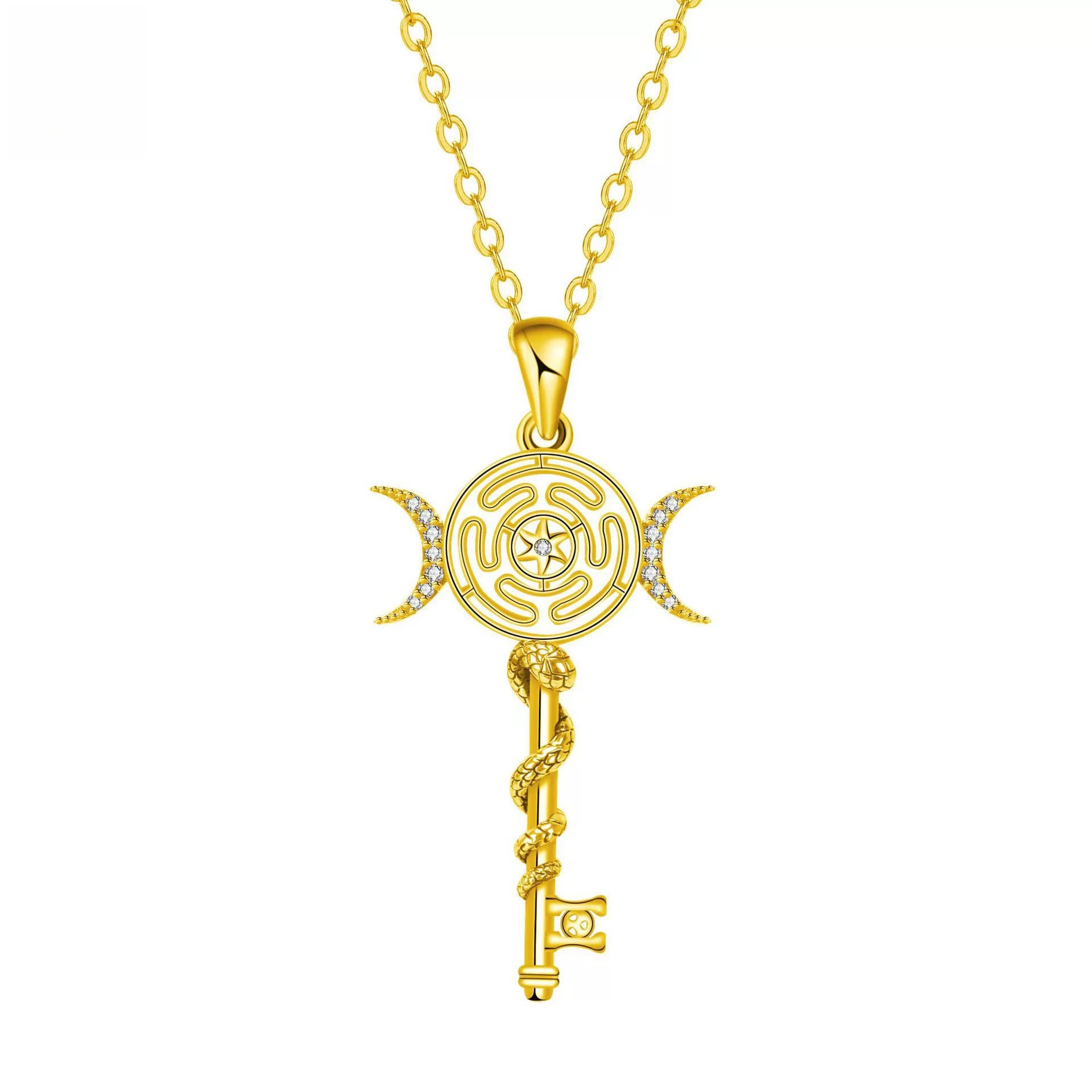 Esoteric Key Pendant Necklace (Niche Ritual Style Series) – wntutx