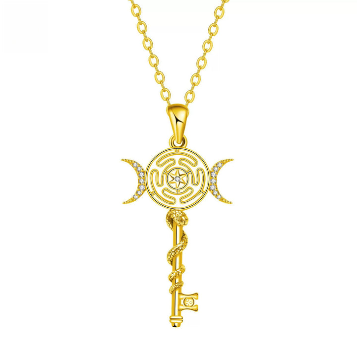 Esoteric Key Pendant Necklace (Niche Ritual Style Series)