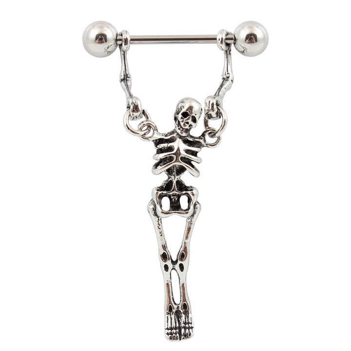 Skeleton Hanging Earrings (Dark Cool Personalized Style)