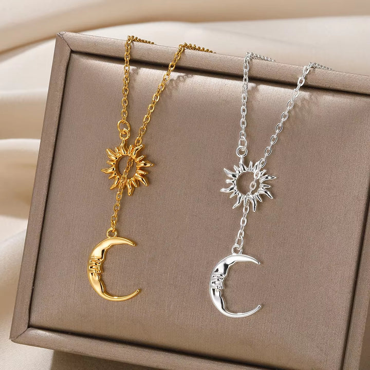 Geometric Sunburst Pendant Necklace for Women