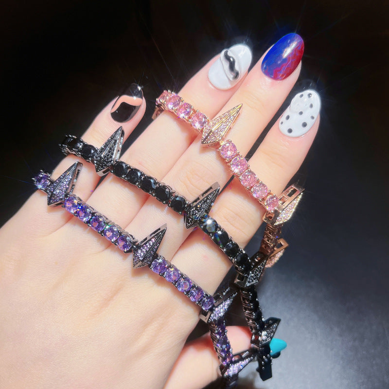 Hip-Hop Panther Full Zircon Bracelet – Punk Style Bangle
