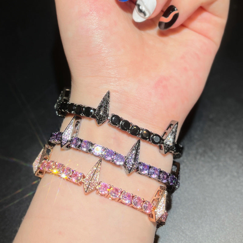 Hip-Hop Panther Full Zircon Bracelet – Punk Style Bangle
