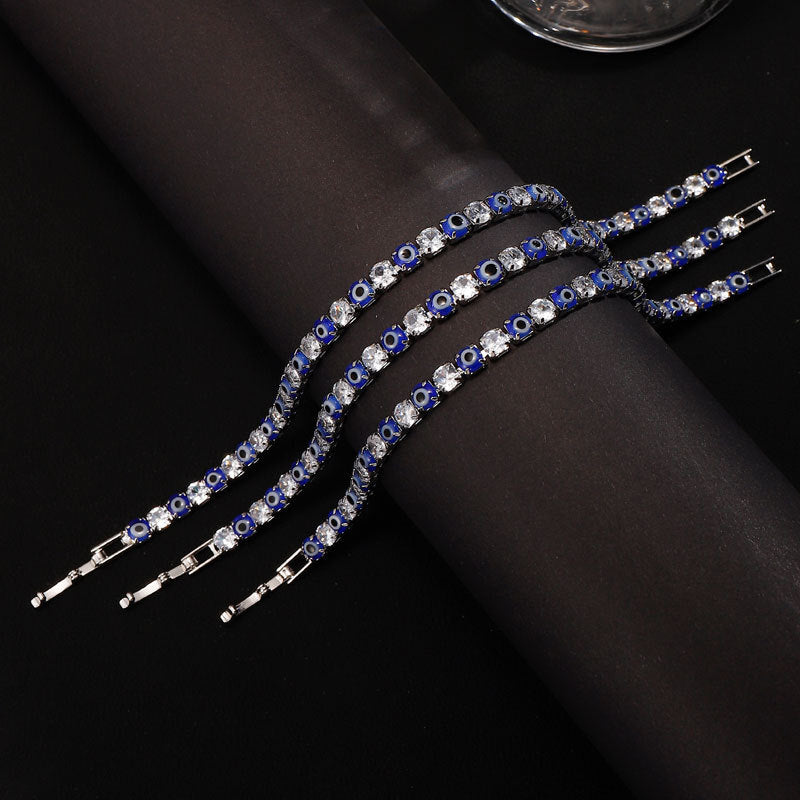 Hip-Hop Evil Eye Diamond Bracelet