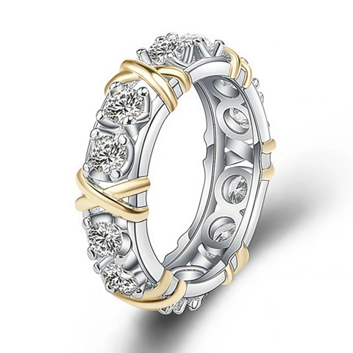 Cross-Wrapped Diamond Ring (Luxury Vintage Personalized Style)