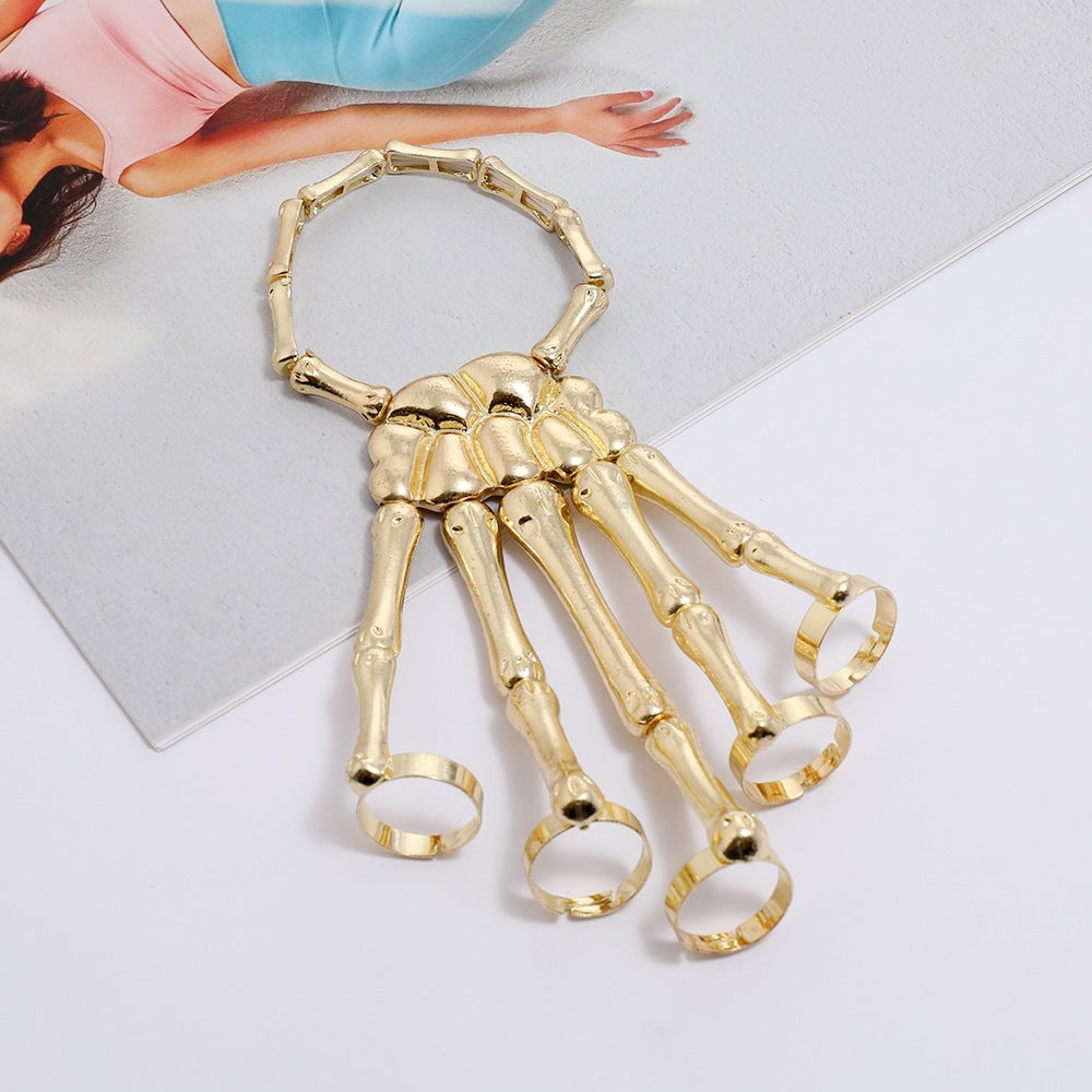 Dark Tech Robot Bionic Mechanical Alien Hand - Adjustable Armor Ring Glove