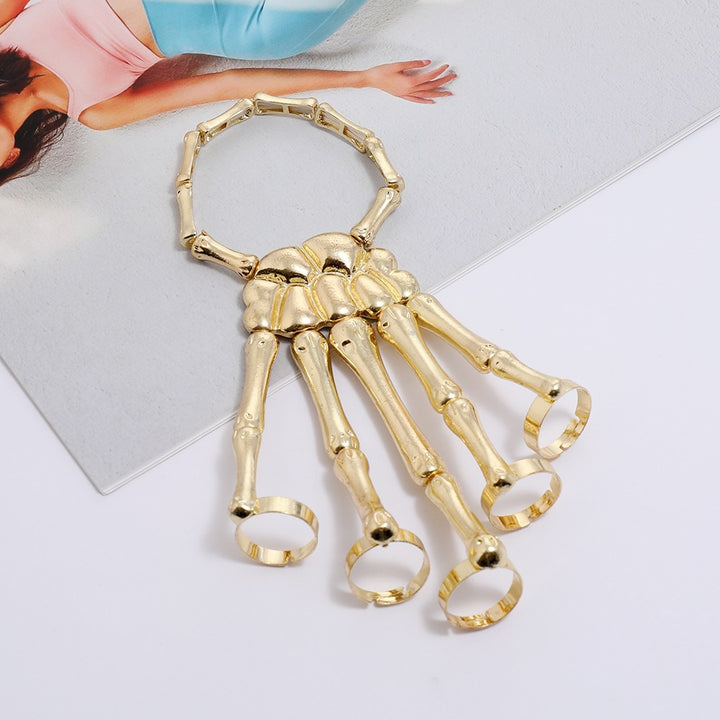 Dark Tech Robot Bionic Mechanical Alien Hand - Adjustable Armor Ring Glove