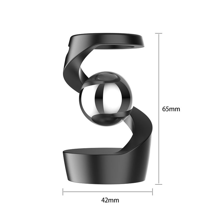 Magnetic Floating Spiral Black Technology Ornament (Stress-Relief Decor Style)