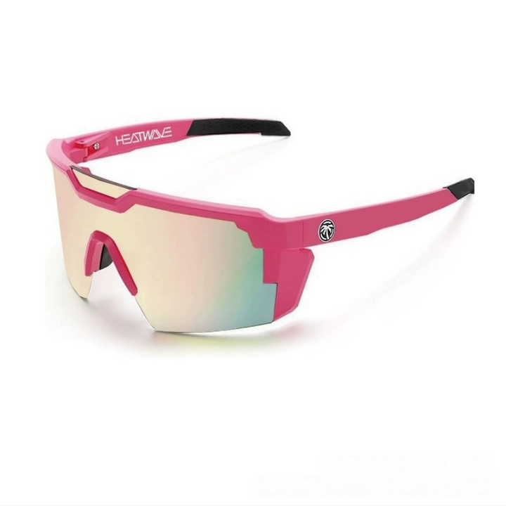 Outdoor Rimless Polarized Cycling Sunglasses, Multi-Color Coated Windproof Non-Slip Sports Shades for Running Fishing Cycling