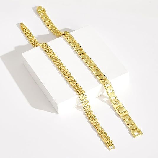 925 Sterling Silver Plated Cuban Link Chunky Chain Anklet