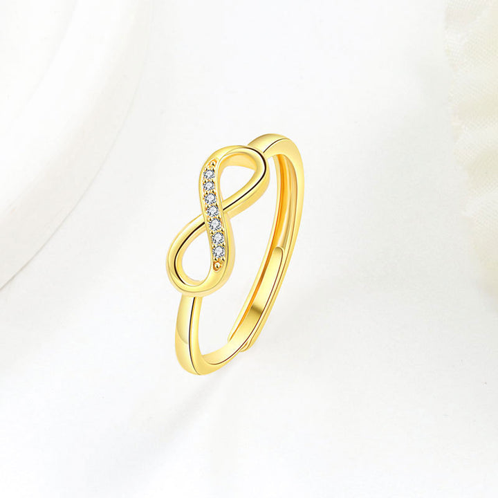Infinite Love 8-Shape Jewelry Set - Minimalist Zircon 8-Shape Necklace, Bracelet, Earrings & Ring