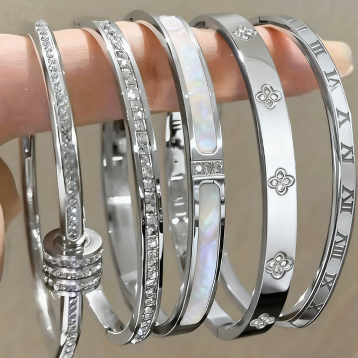 Multi-Element Light Luxury Bangle Set (Exquisite Versatile Style)
