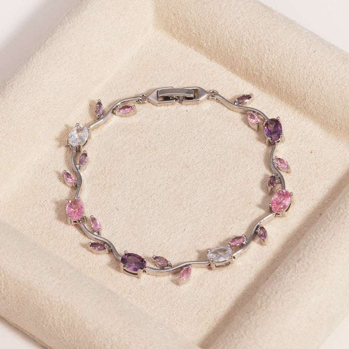 Colored Gem Vine Bracelet (Light Luxury Romantic Style)