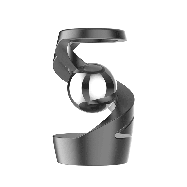 Magnetic Floating Spiral Black Technology Ornament (Stress-Relief Decor Style)