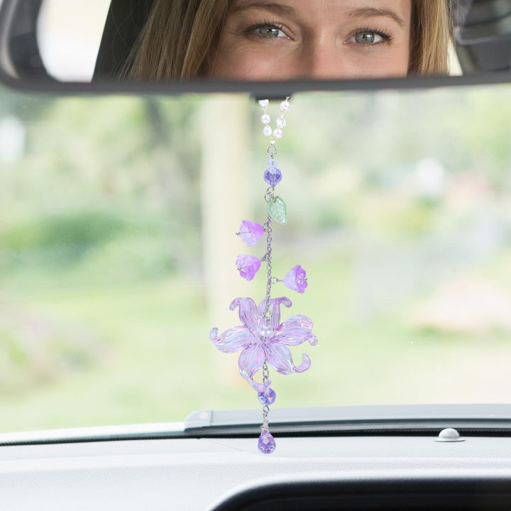 Acrylic Lily‑of‑the‑Valley Car Hanging Ornament, Multiple Colors Available