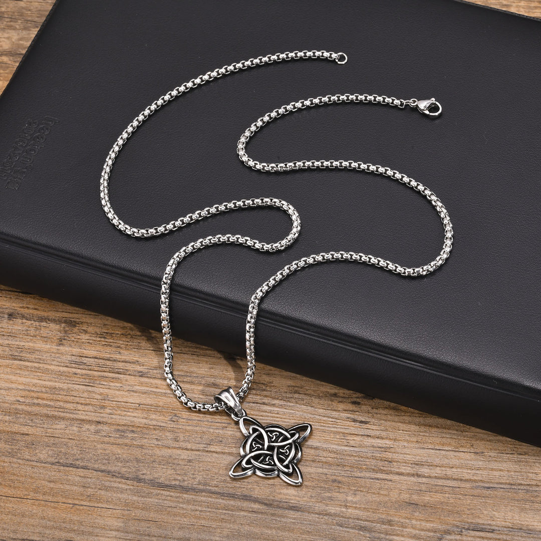 Celtic Knot Stainless Steel Necklace (Three Colors · Eternal Symbol Design)