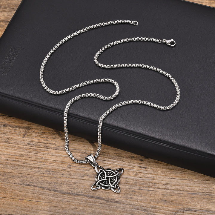 Celtic Knot Stainless Steel Necklace (Three Colors · Eternal Symbol Design)