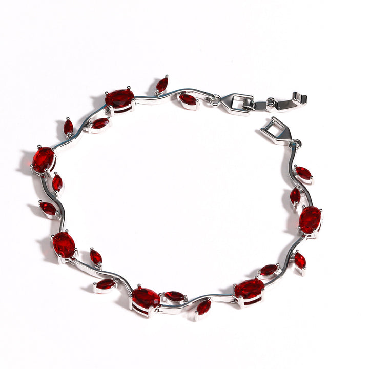 Colored Gem Vine Bracelet (Light Luxury Romantic Style)