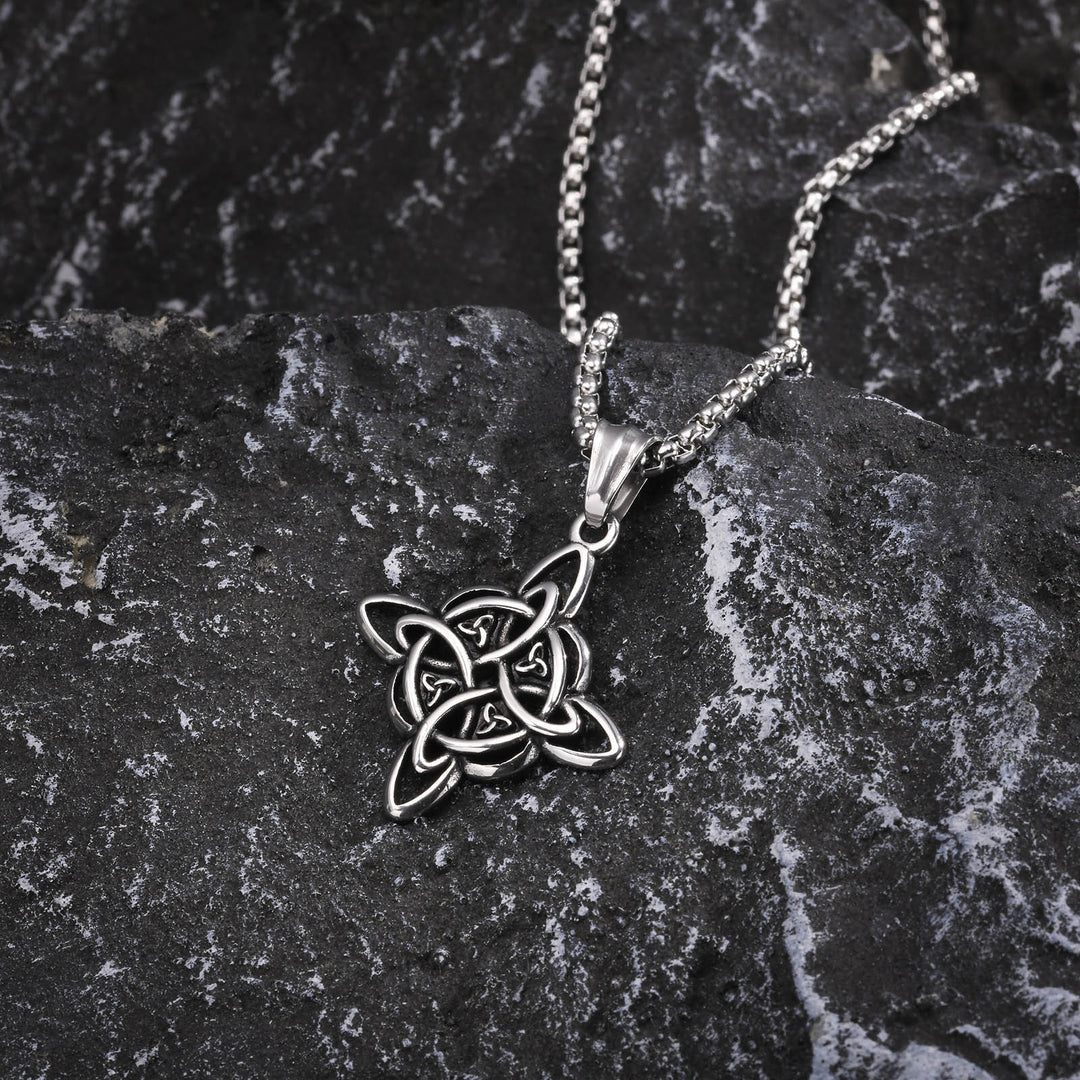 Celtic Knot Stainless Steel Necklace (Three Colors · Eternal Symbol Design)