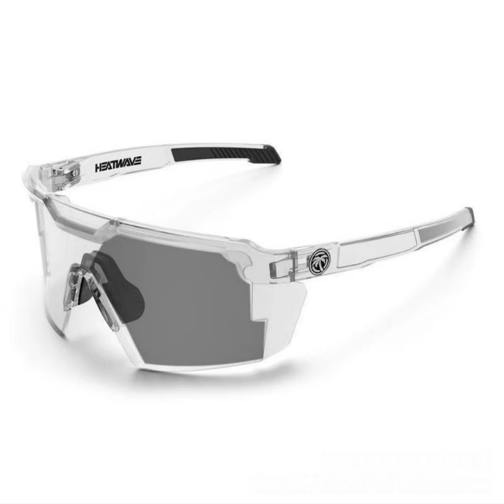 Outdoor Rimless Polarized Cycling Sunglasses, Multi-Color Coated Windproof Non-Slip Sports Shades for Running Fishing Cycling