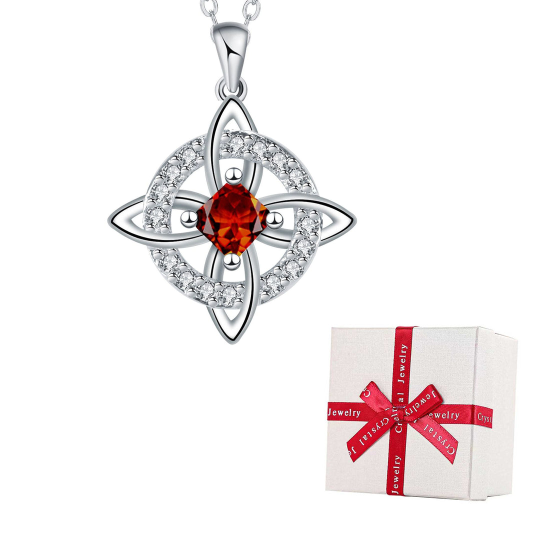 Celtic Knot Birthstone Necklace