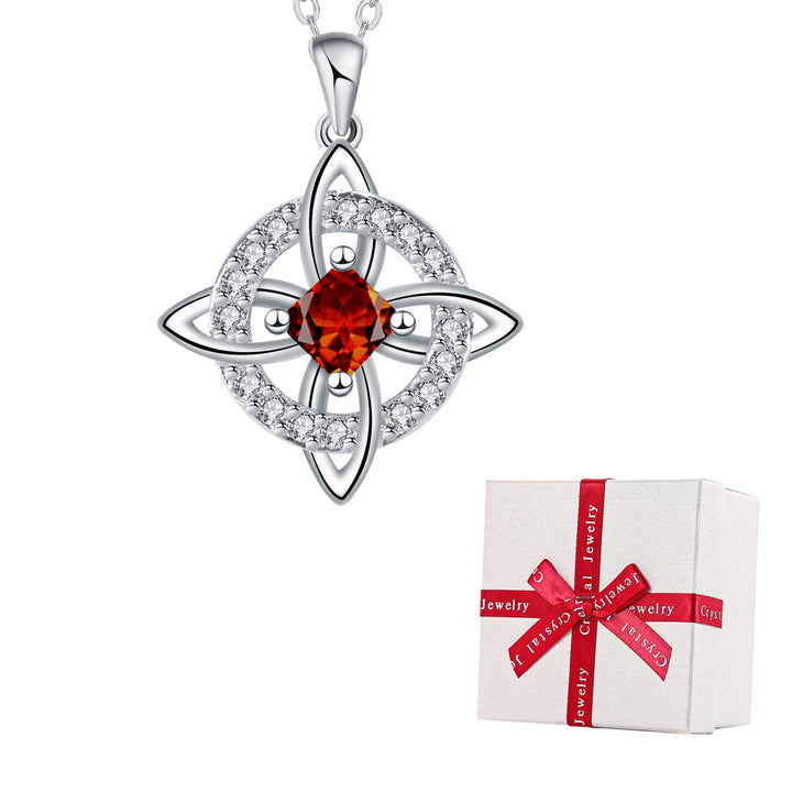 Celtic Knot Birthstone Necklace