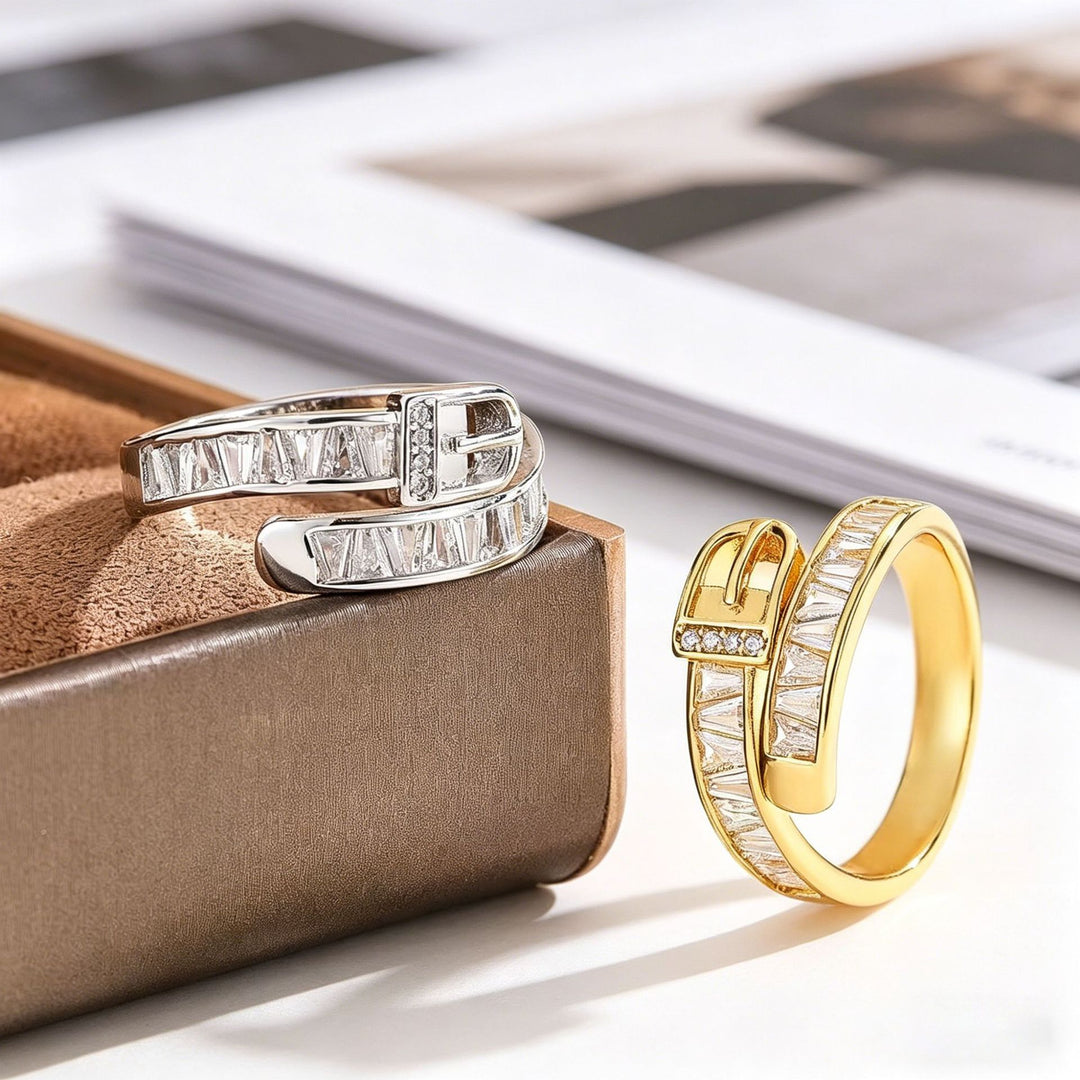 Buckle Diamond Ring