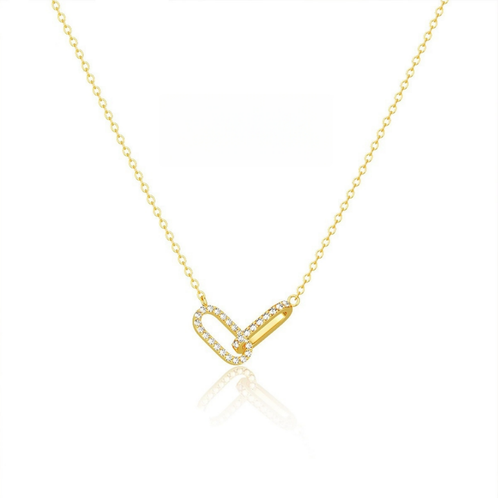 Interlocking Loop Diamond Necklace