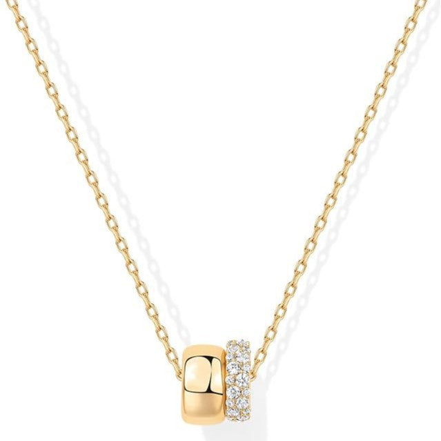 Dual Cylinder Bead Necklace
