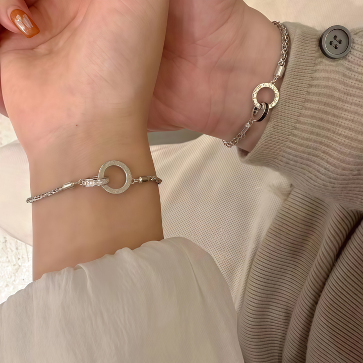 Time Lovers Couple Bracelet (Light Luxury Niche Commemorative Style)