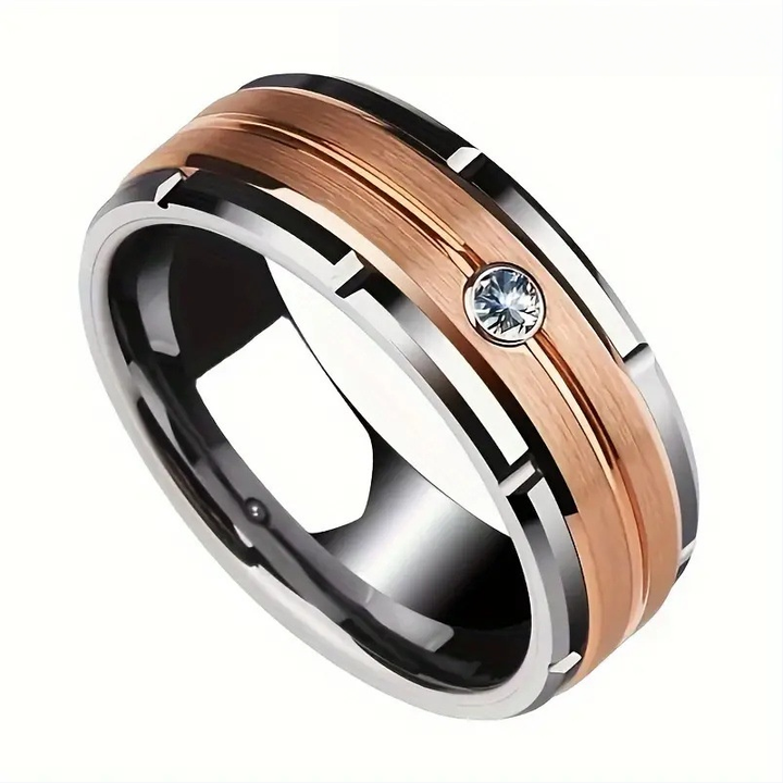 Rose Garden Couple Ring Set (Luxury Vintage Engagement Ring Set)