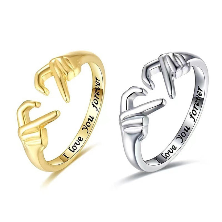 Hands Making Heart Open Ring (Eternal Confession Vibe Style)