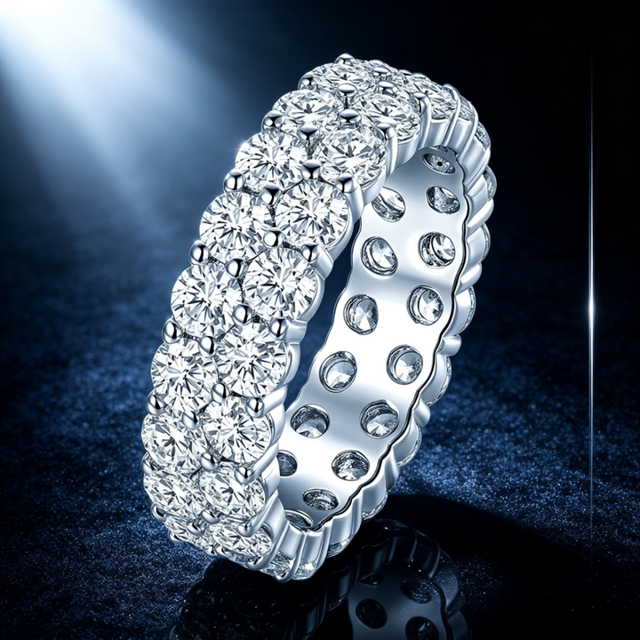 Double‑Row Full‑Stone Eternity Ring