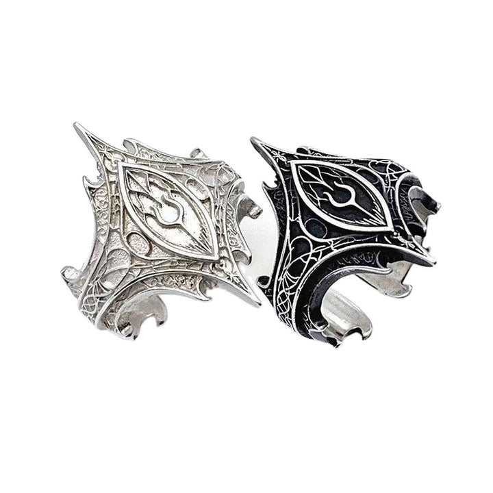 Elven Eye Vintage Relief Ring (Light Luxury Niche Dark Style Band)