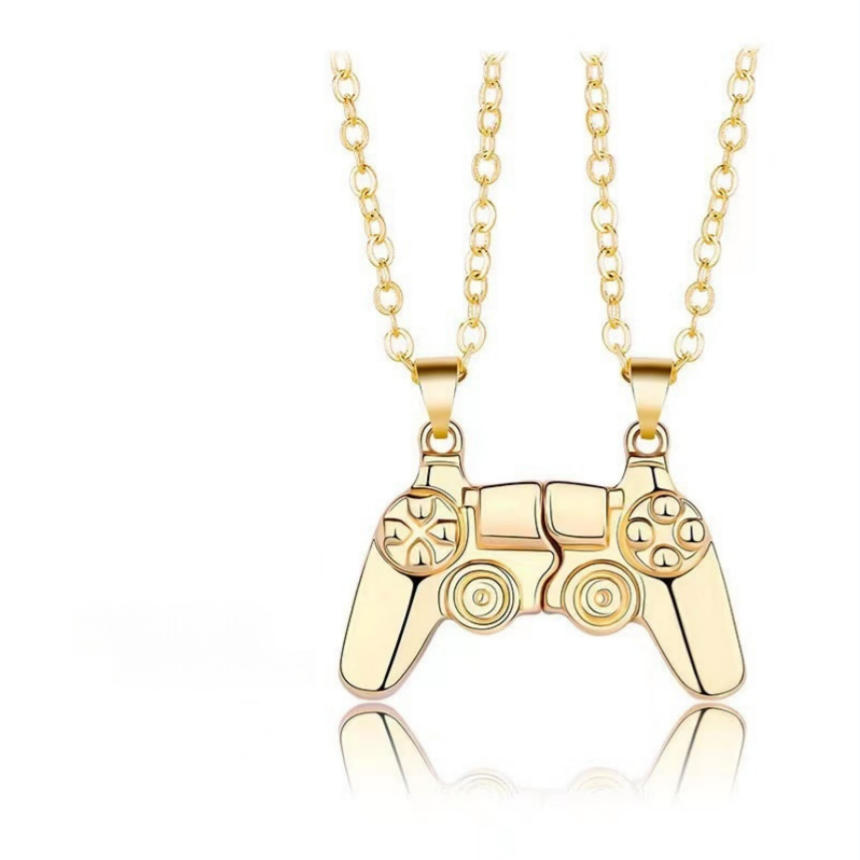 Detachable Game Controller Matching Couple Necklace, Multiple‑Color Options