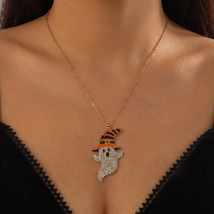 Halloween Themed Necklace, Bat & Ghost Two Styles Available