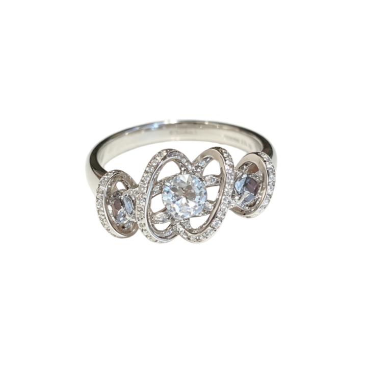 Rotatable Multi‑Band Heart‑Cut Diamond Women’s Ring