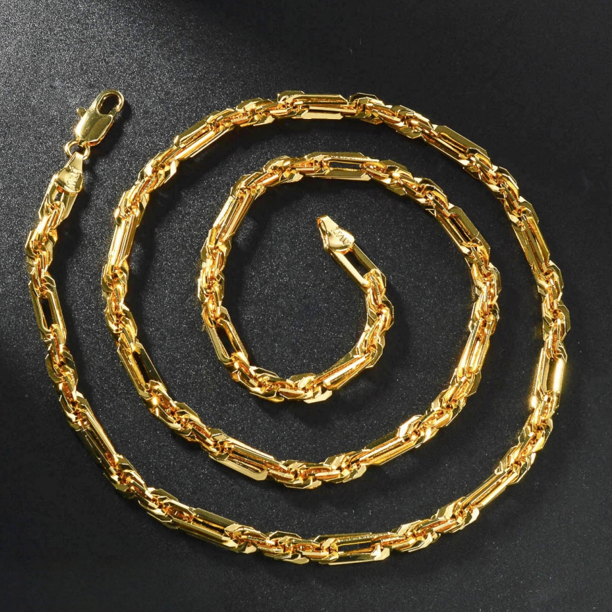 Men's Heavy Paperclip Chain Necklace /Bracelet