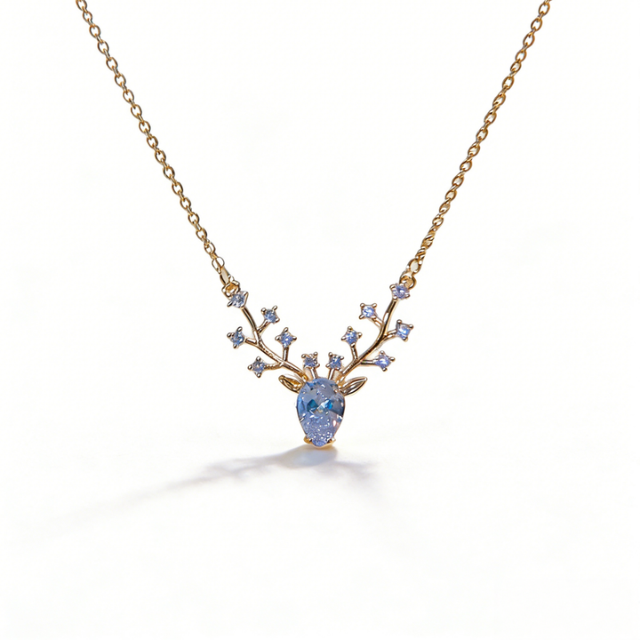 "Deer You" Gemstone Choker Set (Light Luxury Niche Romantic Necklace)