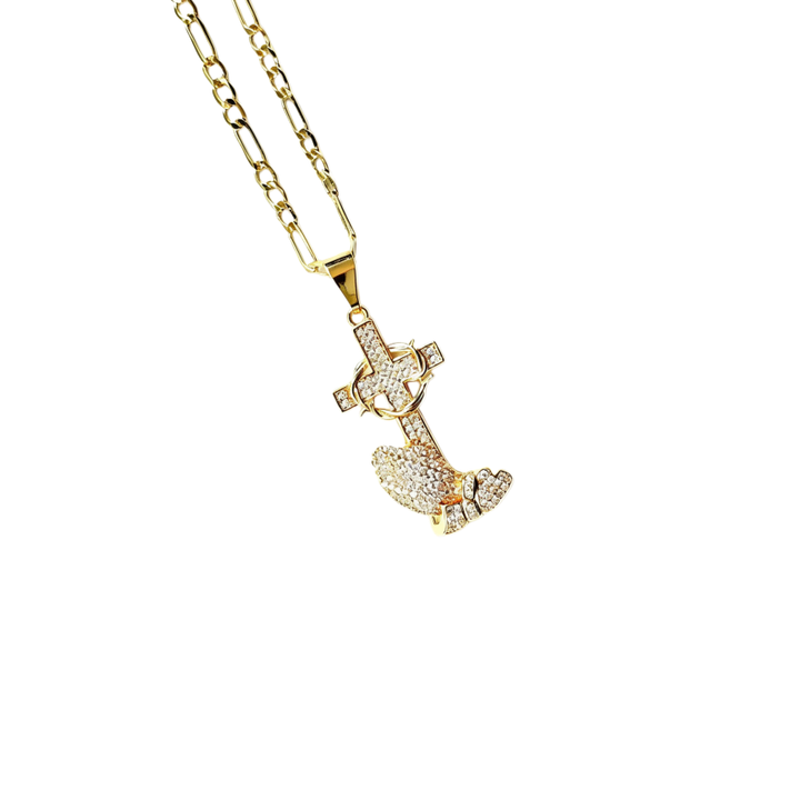 S925 Silver Fully Paved Anchor Pendant Necklace, Hip Hop Iced Out Nautical Men’s Chain