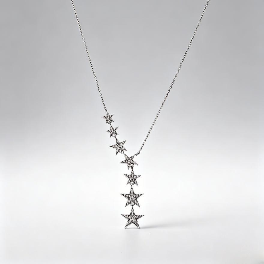 Shooting Star Diamond Y-Necklace (2 Colors Delicate Luxury Lariat Choker)