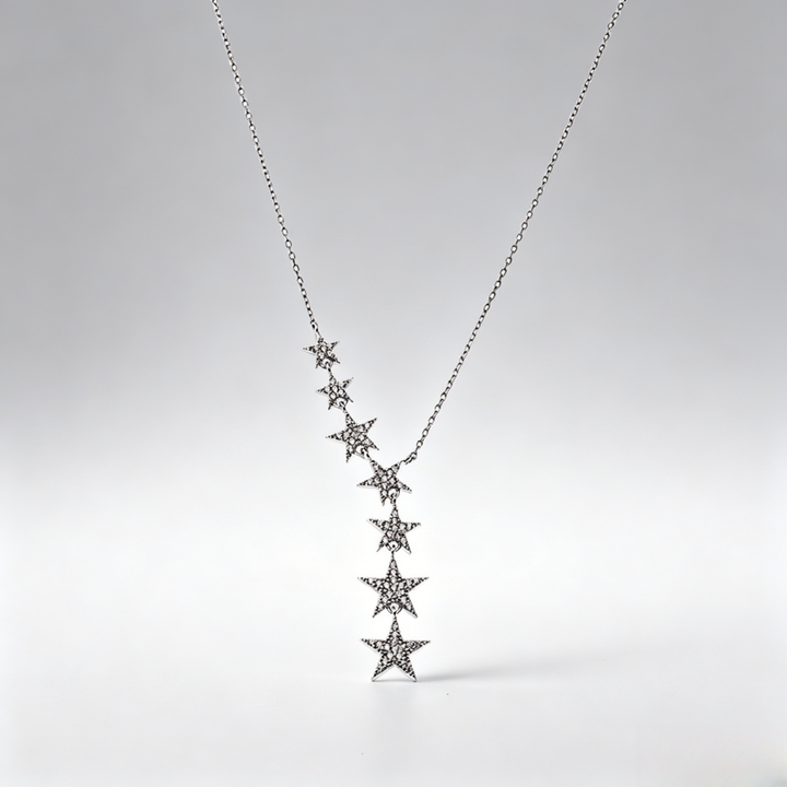 Shooting Star Diamond Y-Necklace (2 Colors Delicate Luxury Lariat Choker)