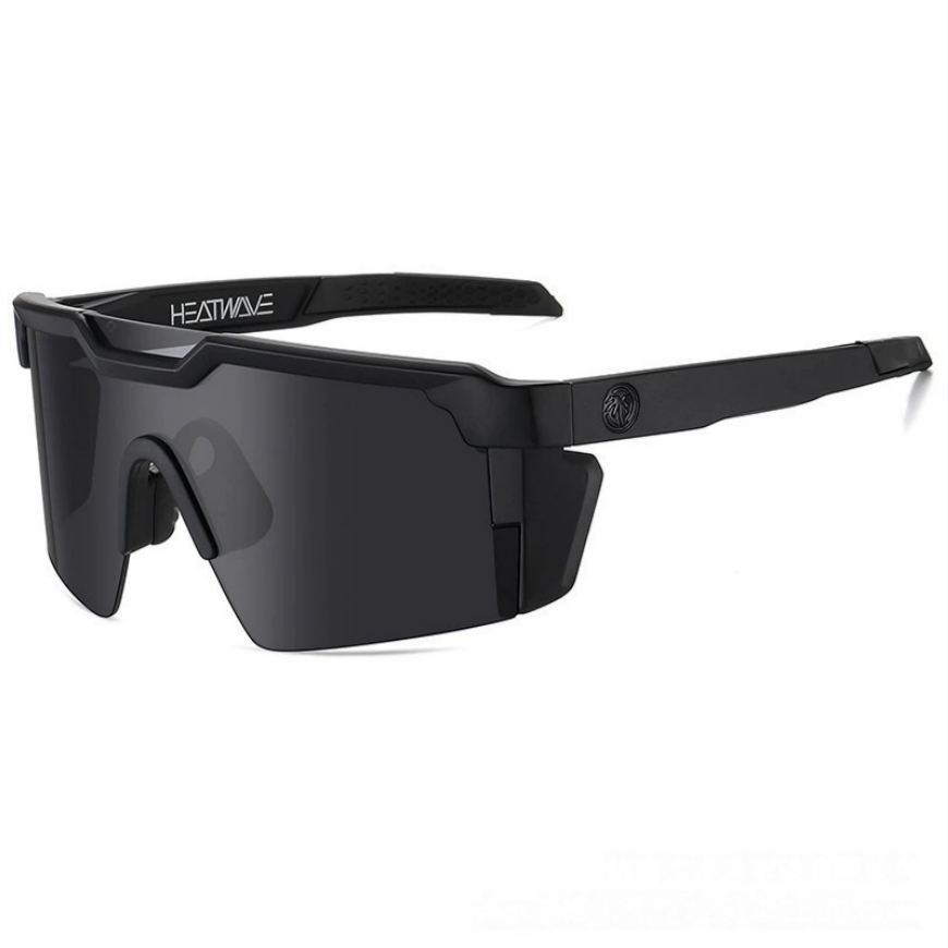 Outdoor Rimless Polarized Cycling Sunglasses, Multi-Color Coated Windproof Non-Slip Sports Shades for Running Fishing Cycling
