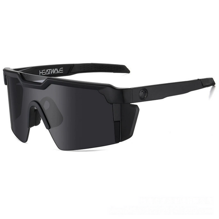 Outdoor Rimless Polarized Cycling Sunglasses, Multi-Color Coated Windproof Non-Slip Sports Shades for Running Fishing Cycling