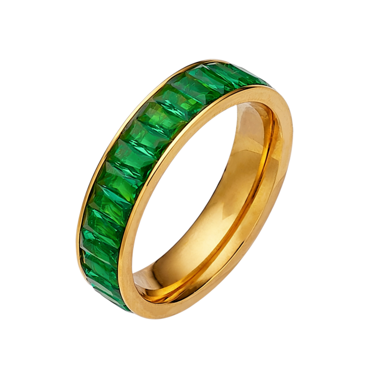 Baguette‑Cut Diamond Full‑Eternity Band, Multi‑Color Options