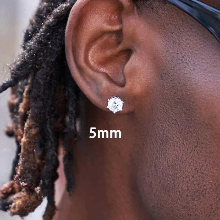 Classic 6-Prong Diamon Stud Earrings (Minimalist Daily Wear Essential Jewelry)