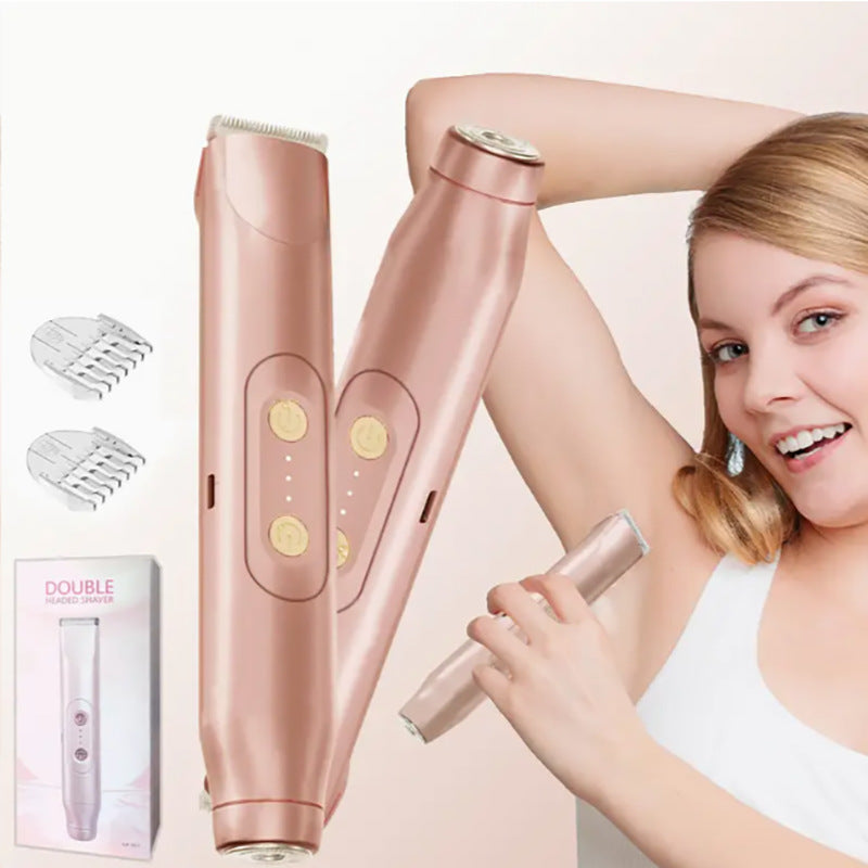 Dual-Head Rechargeable Multi-Function Trimmer, Multi-Color Home Hair & Body Grooming Device