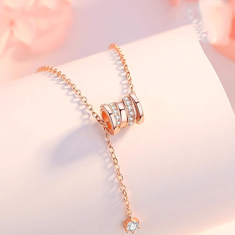 Diamond Barrel Lariat Y-Necklace (2 Colors Luxury Delicate Drop Choker)