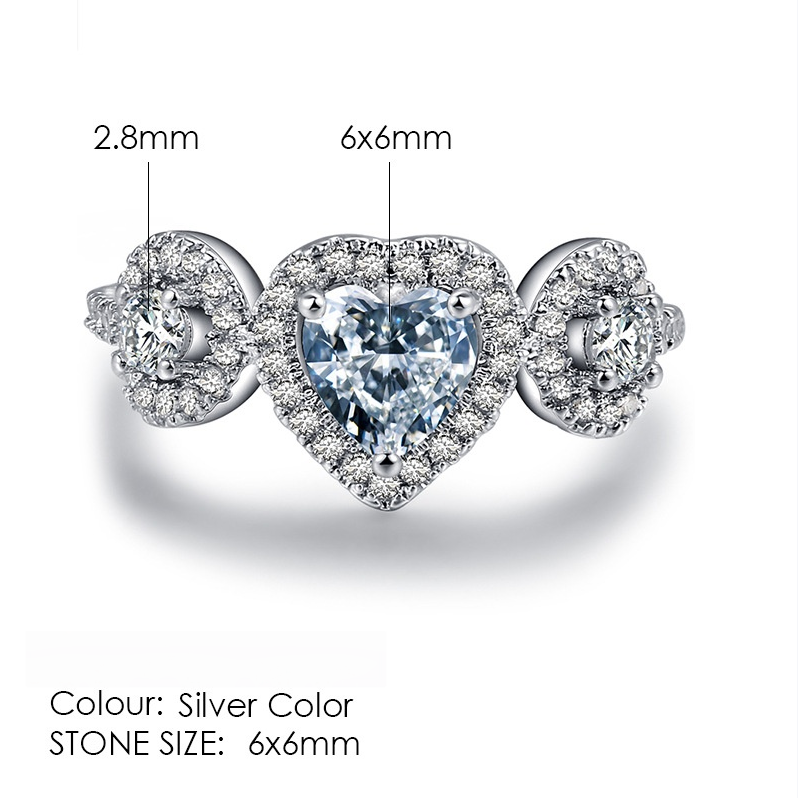 Heart Diamond Cluster Ring (Glamorous Romantic Ritual Style)